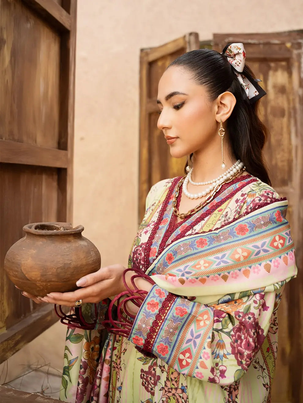 Dastaan by Menaal Unstitched Printed Lawn 3 Piece Suit ML26ULS DP-05A - Festive Collection