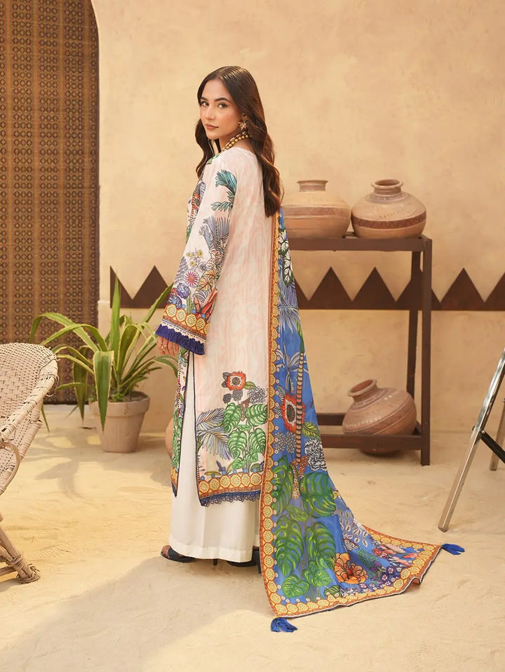 Dastaan by Menaal Unstitched Printed Lawn 3 Piece Suit ML26ULS DP-02A - Festive Collection