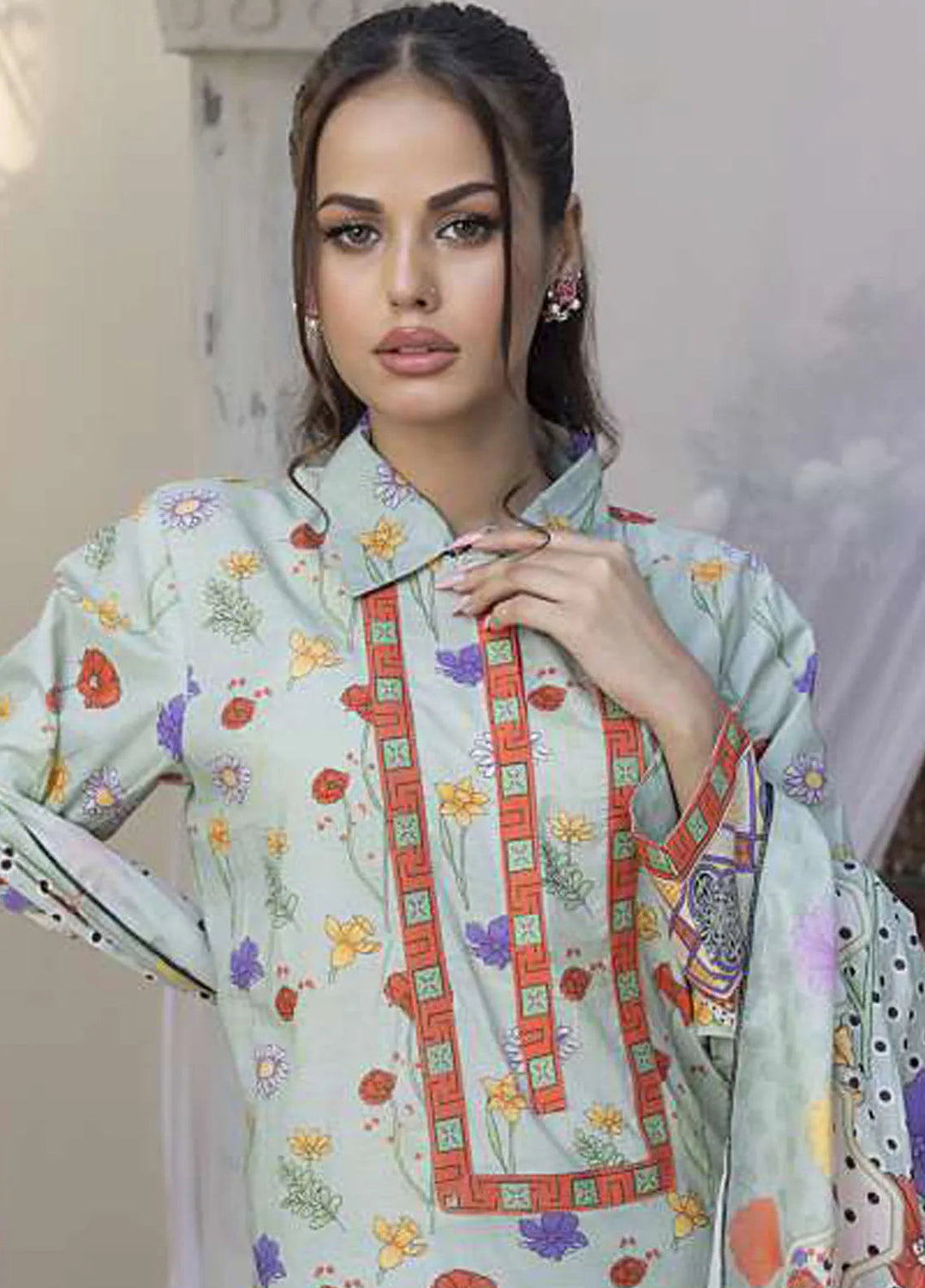 Sasha by Al Dawood Textiles Printed Lawn Suits Unstitched 3 Piece ADT24S AD-10 - Summer Collection