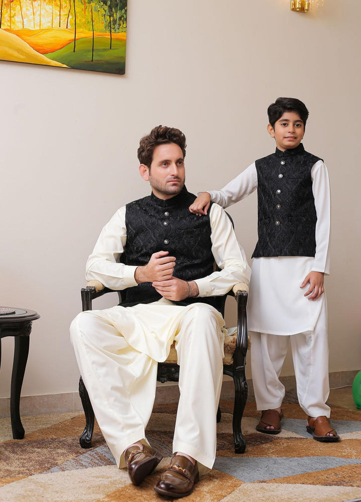 Real Image Silk Formal Waistcoat for Men -  OW - 003 Black