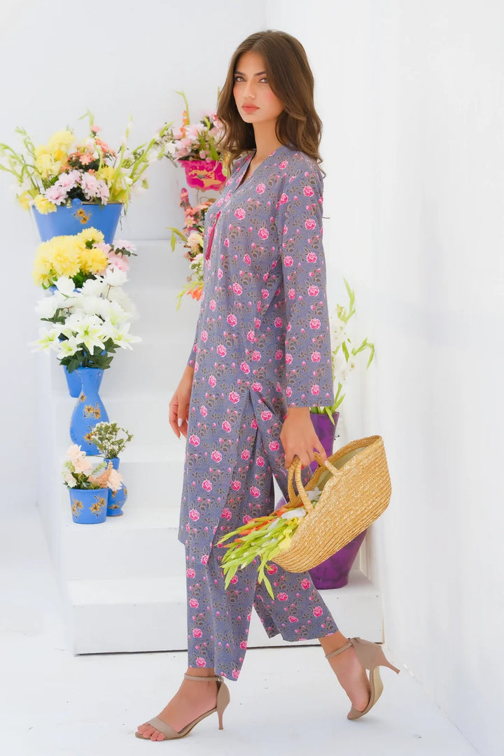 Dhaga Women Pret Printed 2 Piece Lawn Matching Separate FW24DSP0030 - Summer Collection