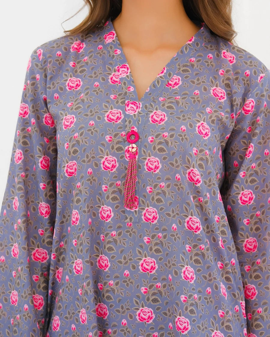 Dhaga Women Pret Printed 2 Piece Lawn Matching Separate FW24DSP0030 - Summer Collection