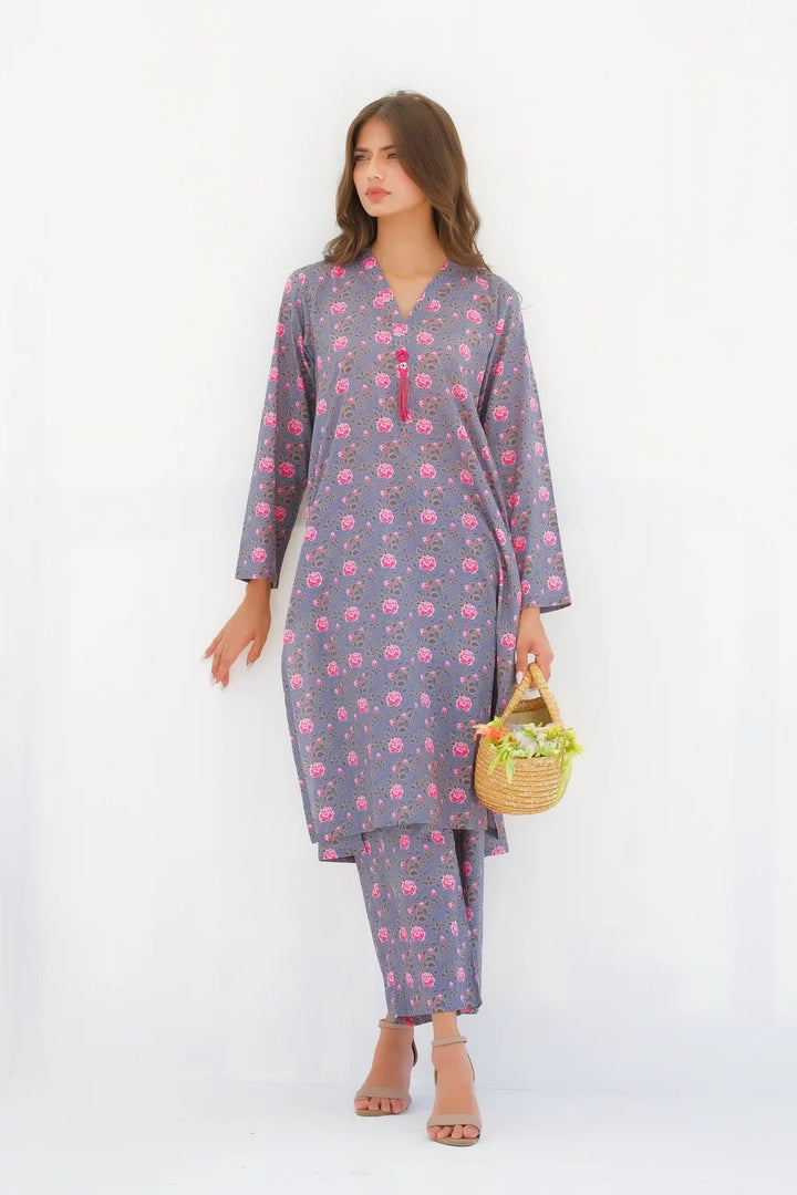 Dhaga Women Pret Printed 2 Piece Lawn Matching Separate FW24DSP0030 - Summer Collection