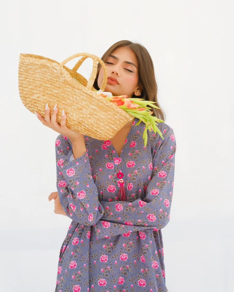 Dhaga Women Pret Printed 2 Piece Lawn Matching Separate FW24DSP0030 - Summer Collection