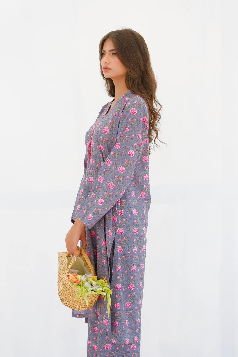 Dhaga Women Pret Printed 2 Piece Lawn Matching Separate FW24DSP0030 - Summer Collection