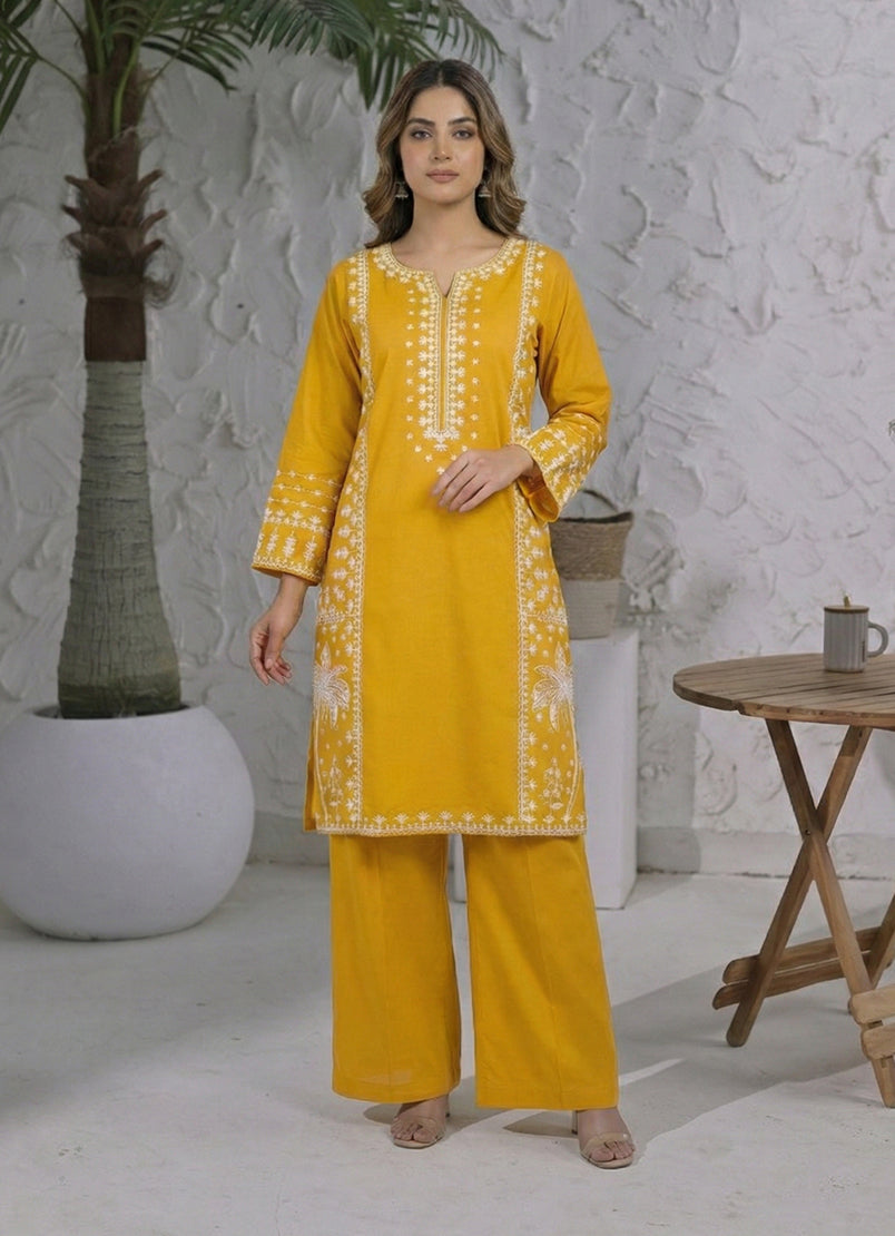 Gulbahar by Ishq e Rang RTW Embroidered Lawn 2 Piece Suit Amber Grace Festive Collection