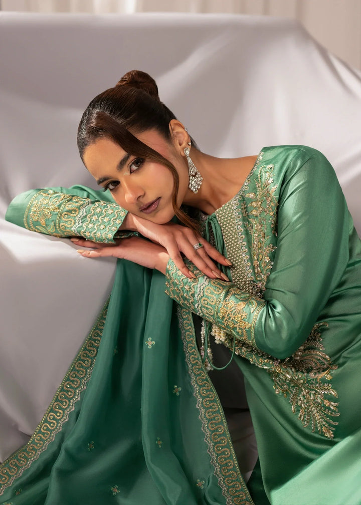 Celeste by Jamni RTW Embroidered Sheesh Silk 3 Piece Suit MEADOW Festive Collection