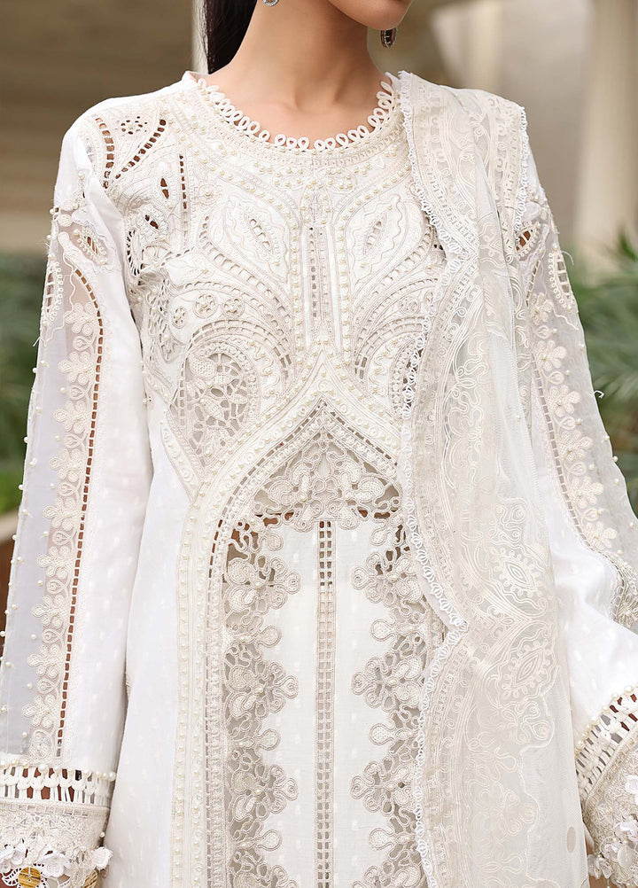 Maria B Unstitched Embroidered Lawn 3 Piece Suit MB26ULE D1 - Eid Collection