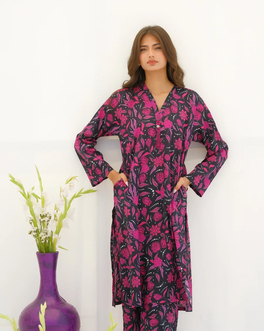 Dhaga Women Pret Printed 2 Piece Lawn Matching Separate FW24DSP0033 - Summer Collection