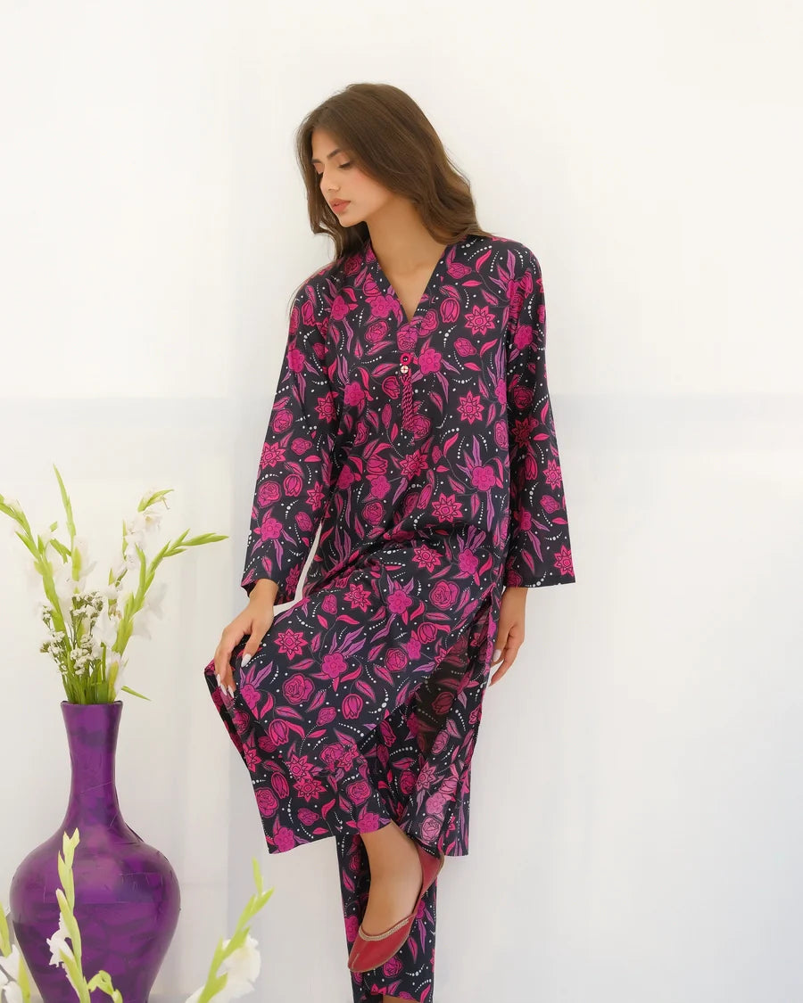 Dhaga Women Pret Printed 2 Piece Lawn Matching Separate FW24DSP0033 - Summer Collection