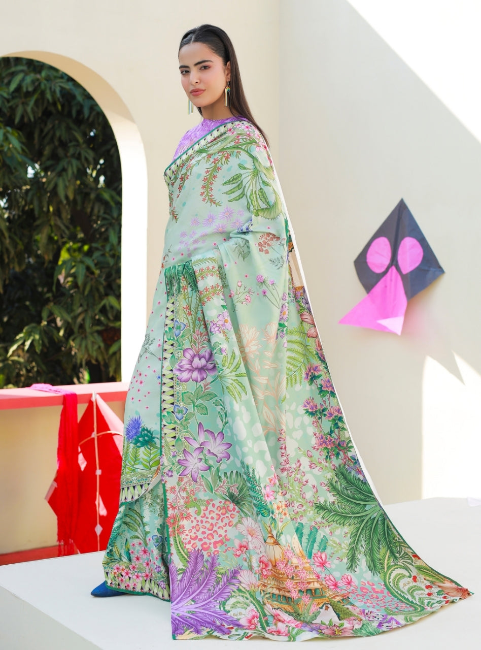 Printnation by Anayra Amal RTW Printed Poly Raw Silk 3 Piece The Print Room - Casual Collection