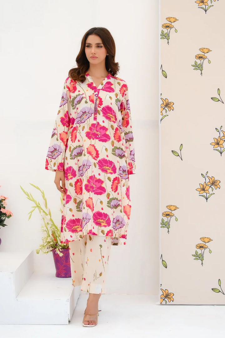 Dhaga Women Pret Printed 2 Piece Lawn Matching Separate FW24DSP0034 - Summer Collection