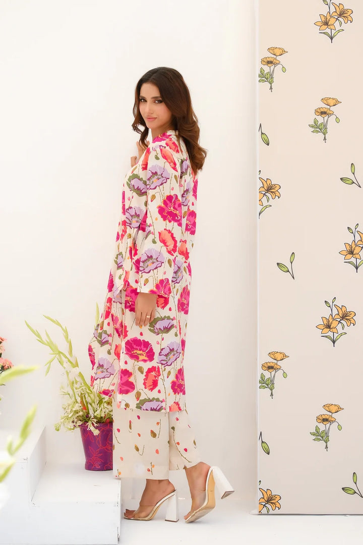 Dhaga Women Pret Printed 2 Piece Lawn Matching Separate FW24DSP0034 - Summer Collection