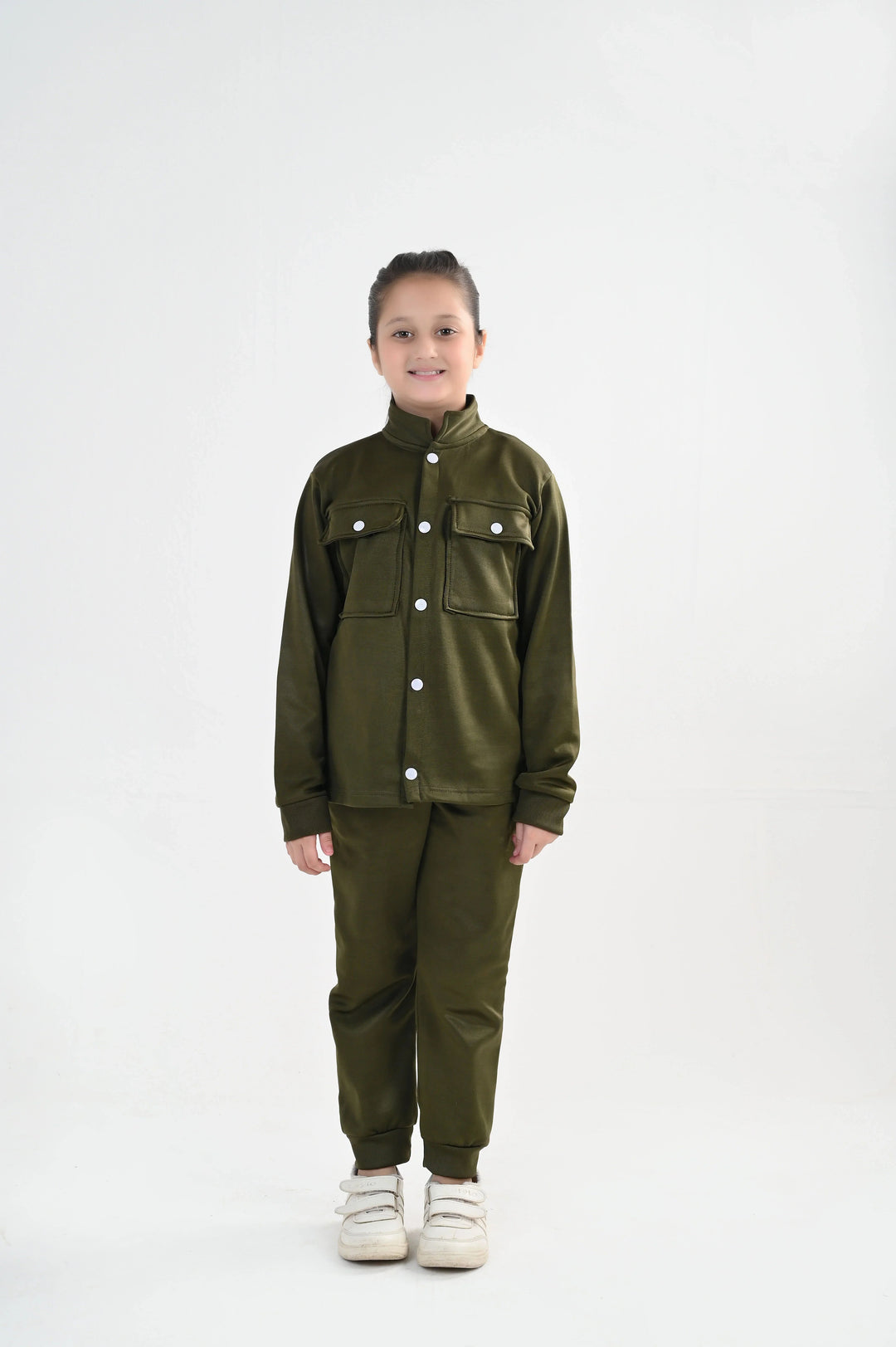 IQ Exclusive Kids Track Suit Fleece 2 piece ButtonEase Tracksuit-Unisex Kids - Winter Collection