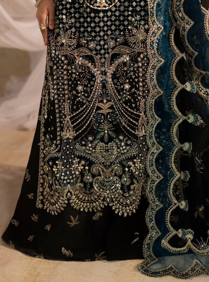 Tehwaar by Anayra Amal RTW Embroidered Net 3 Piece Suit Siyah Wedding Collection