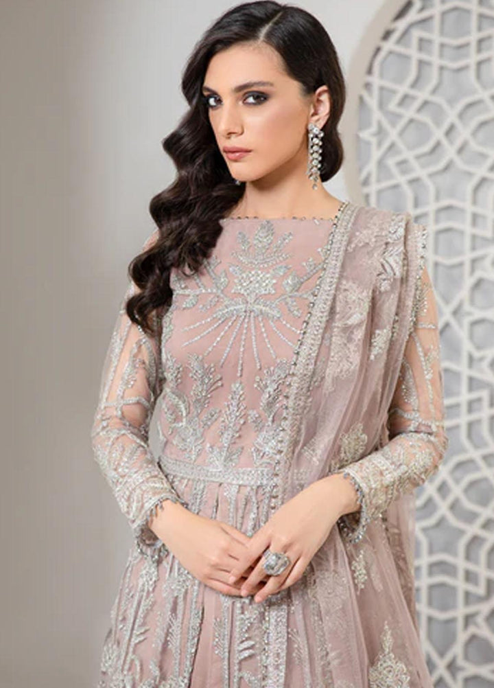 Pareesia by Zarif Embroidered  Suits Unstitched 3 Piece ZR25UF ZP 01 ROSE GOLD - Luxury Collection
