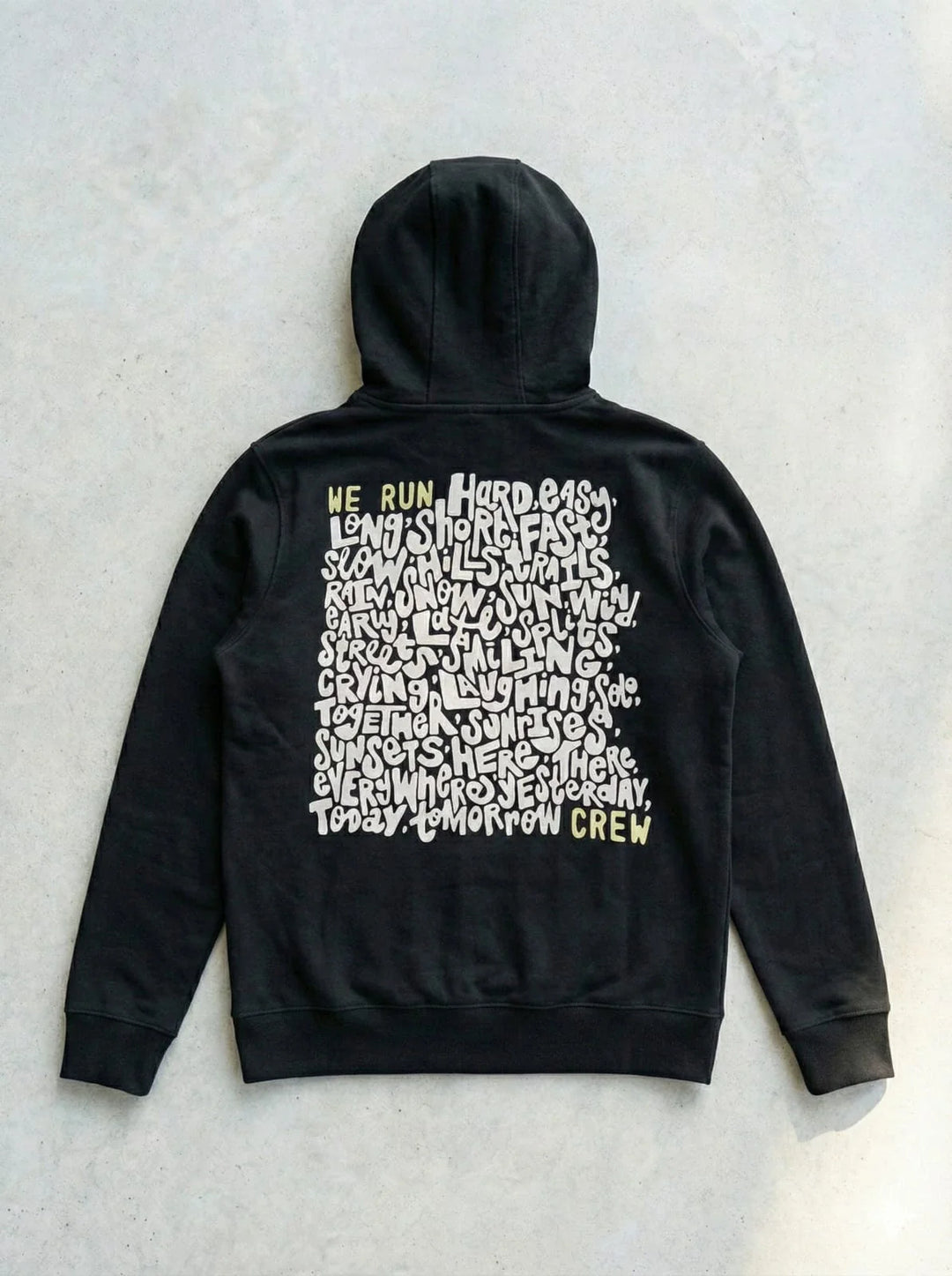 Urban Cut Unisex RTW Printed Fleece 1 Piece Suit Crew Words Hoodie Casual Collection