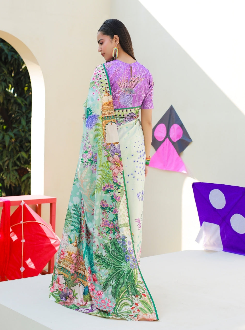 Printnation by Anayra Amal RTW Printed Poly Raw Silk 3 Piece The Print Room - Casual Collection