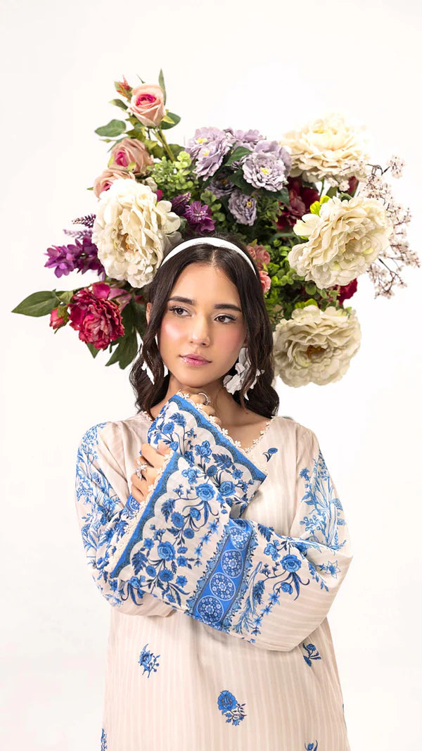 Sahane Pret Printed Poly Lawn 2 Piece Suit ME26004 Delulu