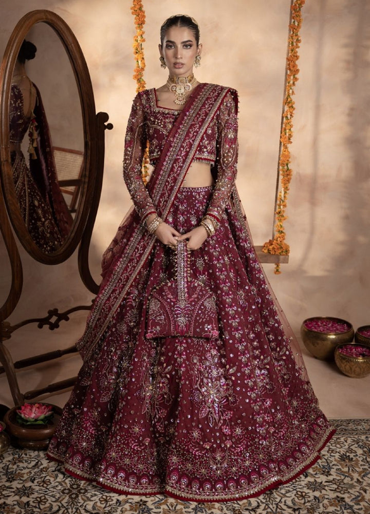 Anayra Amal Pret Embroidered Net 3 Piece Suit Uroosa