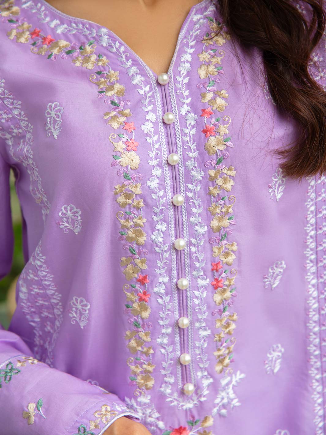 Rang e Bahar by Tng Women Pret Embroidered 2 Piece Lavender - Winter Collection