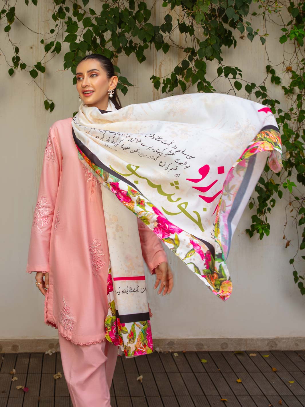 Rang e Bahar by Tng Women Pret Embroidered 2 Piece Blush - Winter Collection