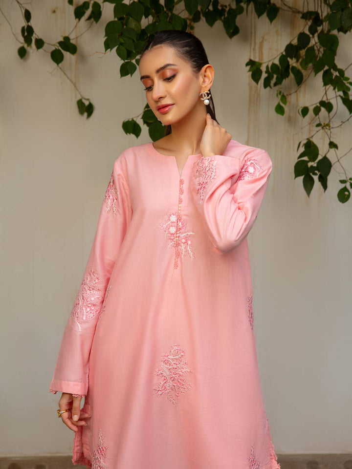 Rang e Bahar by Tng Women Pret Embroidered 2 Piece Blush - Winter Collection