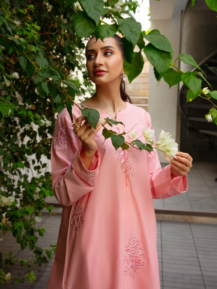 Rang e Bahar by Tng Women Pret Embroidered 2 Piece Blush - Winter Collection