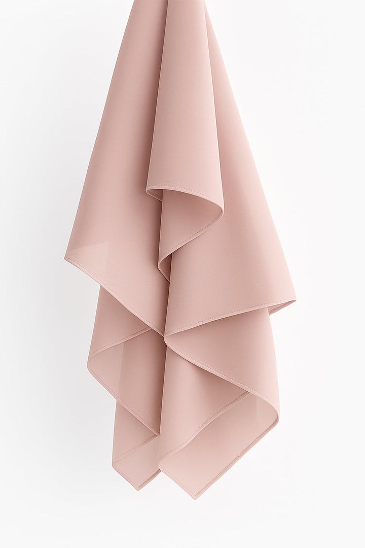 Divinely Crafted Chiffon Solids Hijab 1 Piece Pink HJ-CHF-014 - Summer Collection