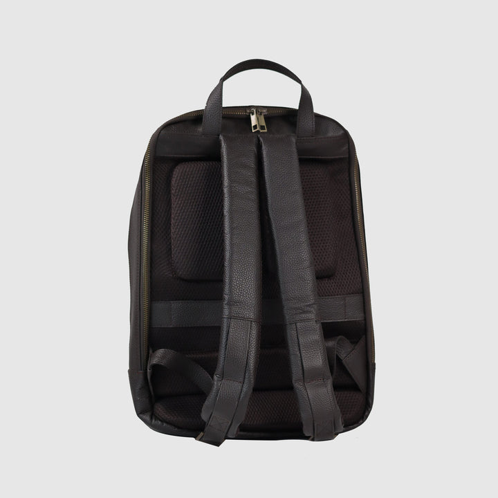 Lafanzo Unisex Leather Elite City Backpack Midnight Brown - Accessories Collection