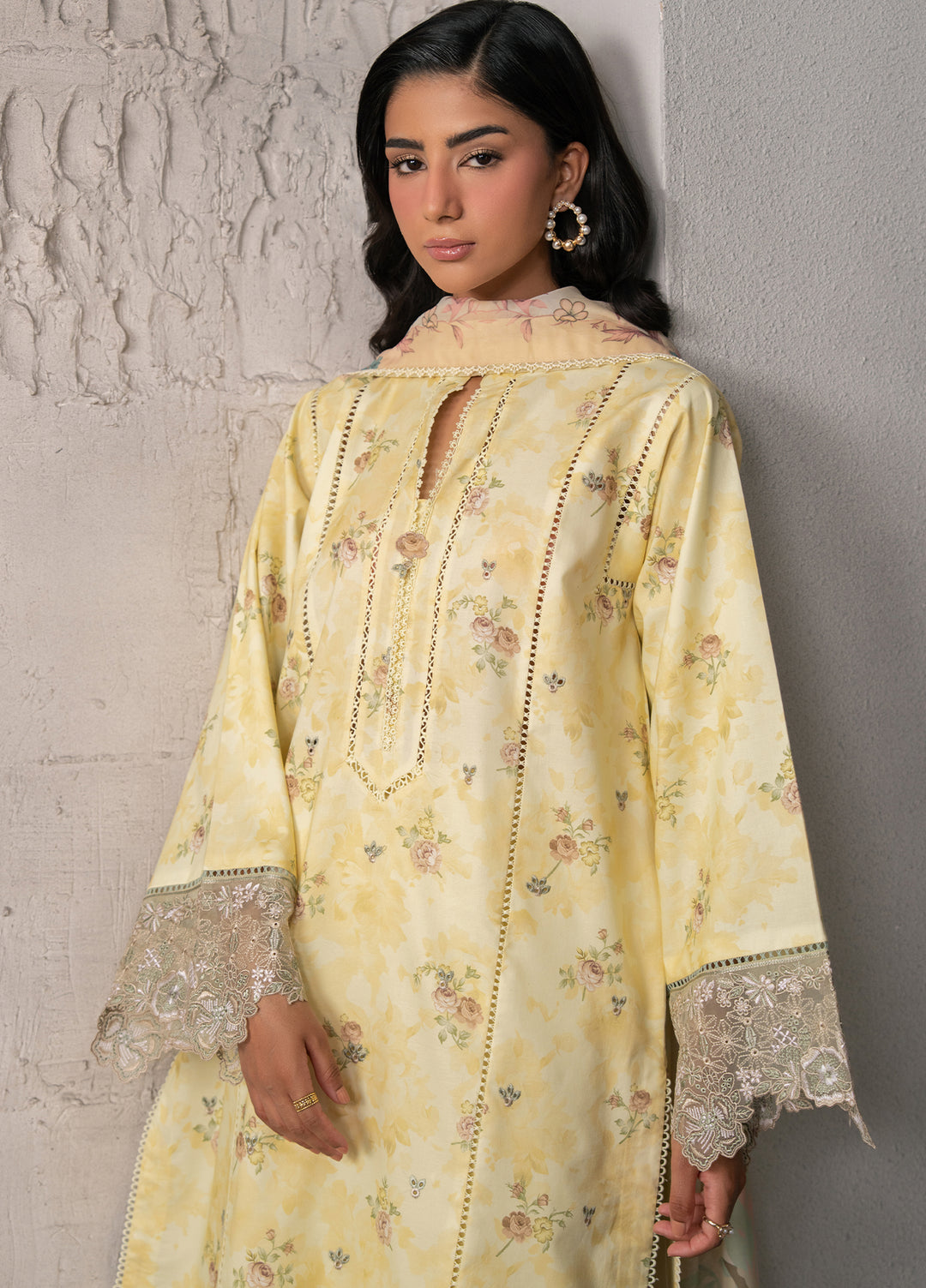 Selure by Seran Women Unstitched Embroidered Lawn 3 Piece Suit SN26ULS Cielle D-03 - Casual Collection