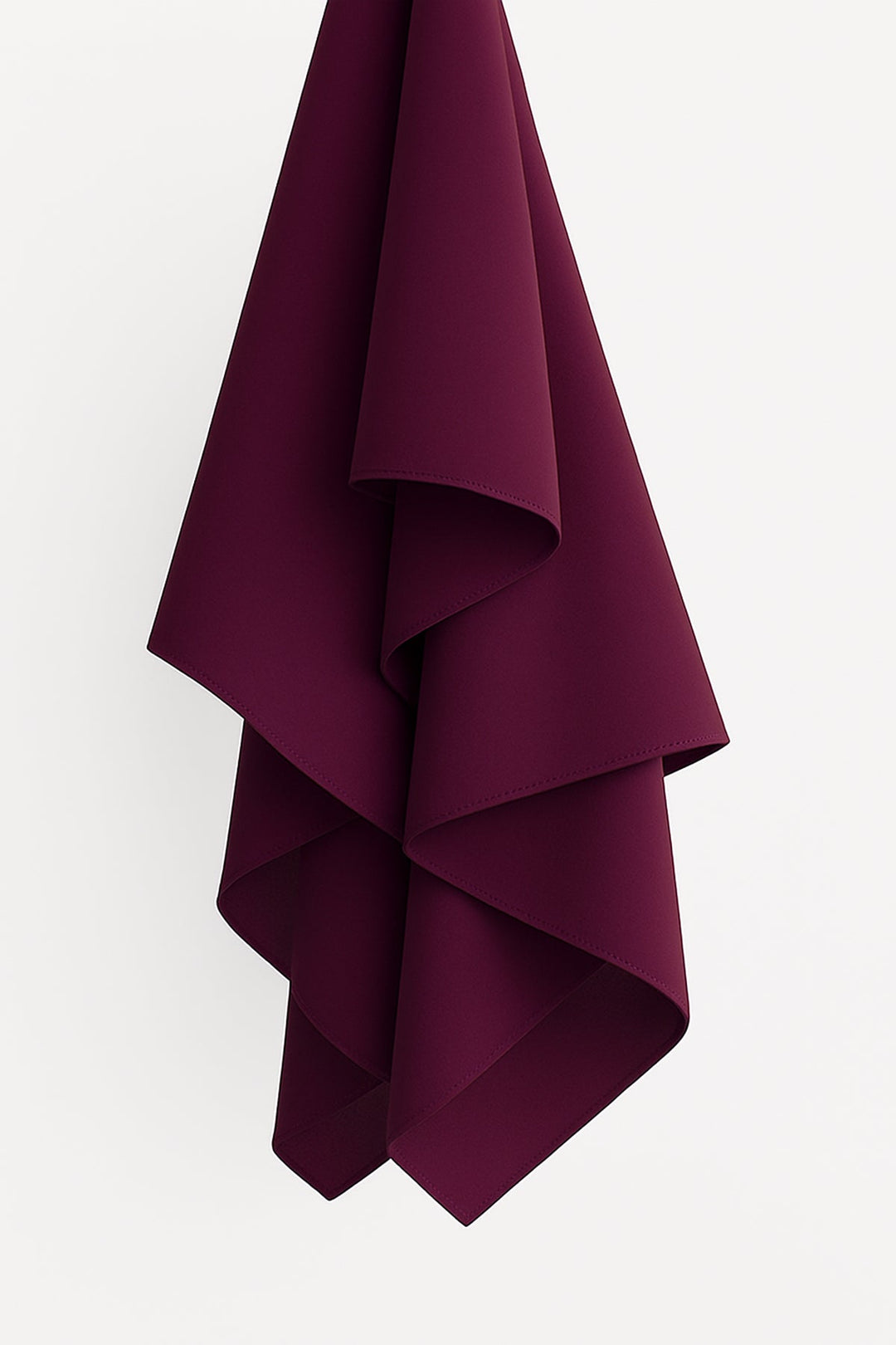 Divinely Crafted Chiffon Solids Hijab 1 Piece Plum HJ-CHF-021 - Summer Collection
