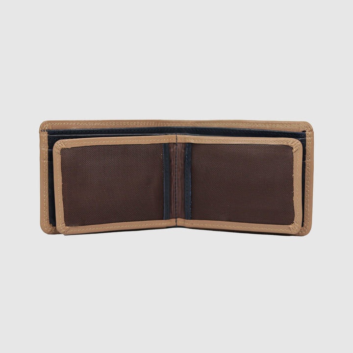 Lafanzo Unisex Leather LO Padded Wallet Beige & Blue - Accessories Collection