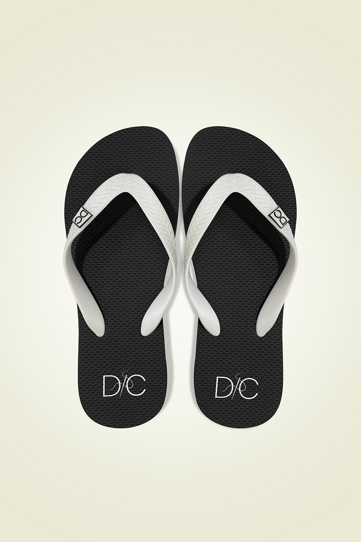 Divinely Crafted Women Flip Flops Black WFF-1225-BLK - Summer Collection