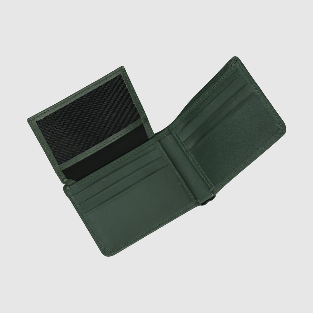 Lafanzo Unisex Leather LO Prime Fold Wallet Green - Accessories Collection