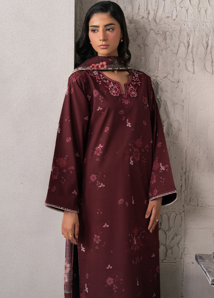 Selure by Seran Women Unstitched Embroidered Lawn 3 Piece Suit SN26ULS Veloura D-06 - Casual Collection