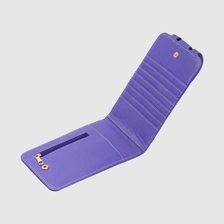 Lafanzo Unisex Leather Femora Crossbody Phone Pouch Purple - Accessories Collection