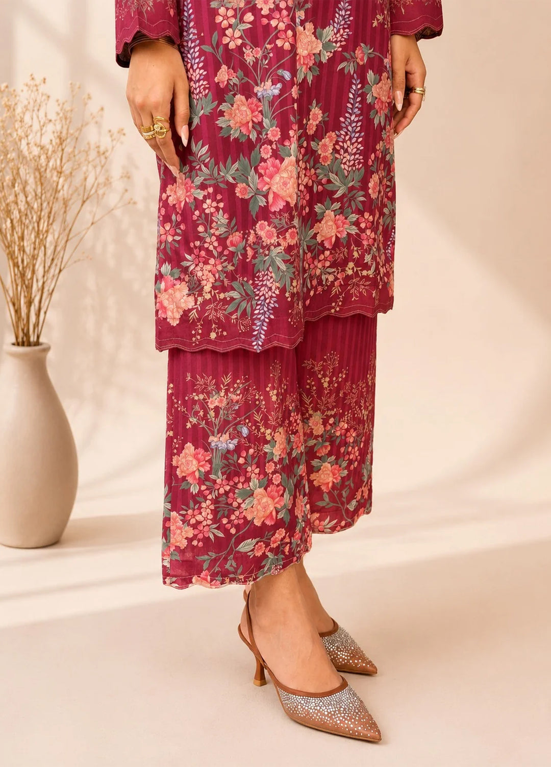 Saba Sumaiya Women RTW Printed Crepe Lawn 2 Piece Suit SS-78654 Velvet Bloom - Casual Collection