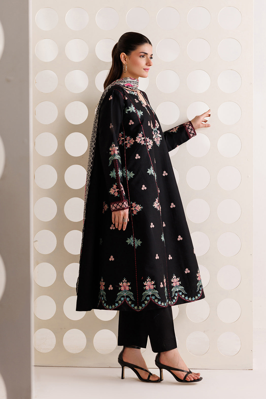 Mistfall by Panache Apparel RTW Embroidered Cotton 3 Piece Suit zyra Eid Collection