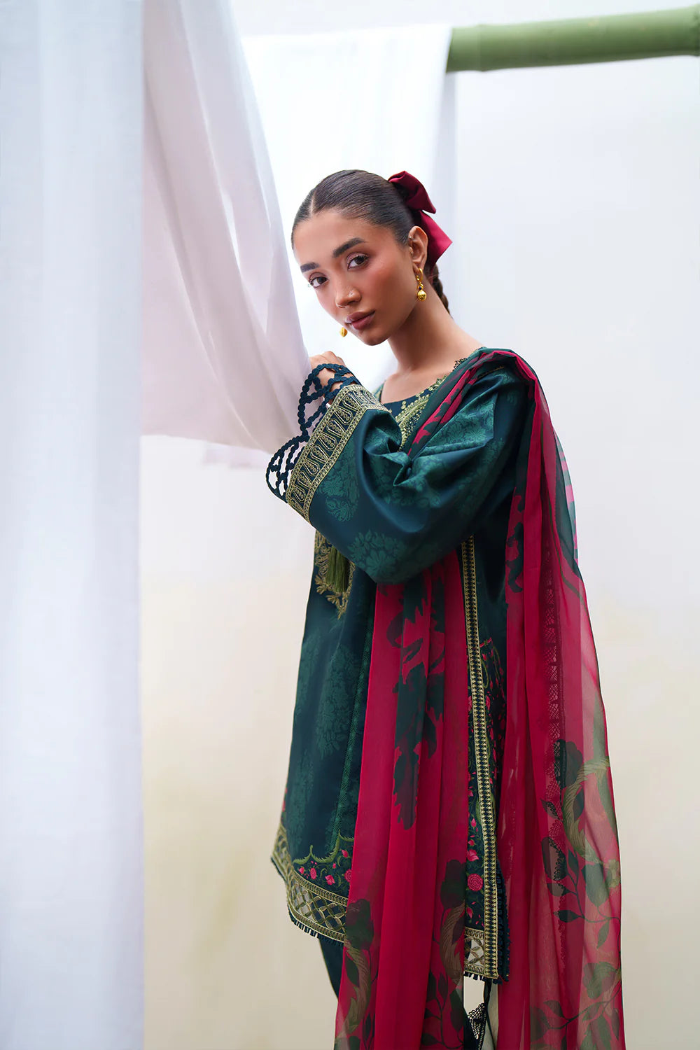 Laanem by Saira Rizwan Unstitched Embroidered Lawn 3 Piece Suit SR26ULL NAYRA-B - Summer Collection