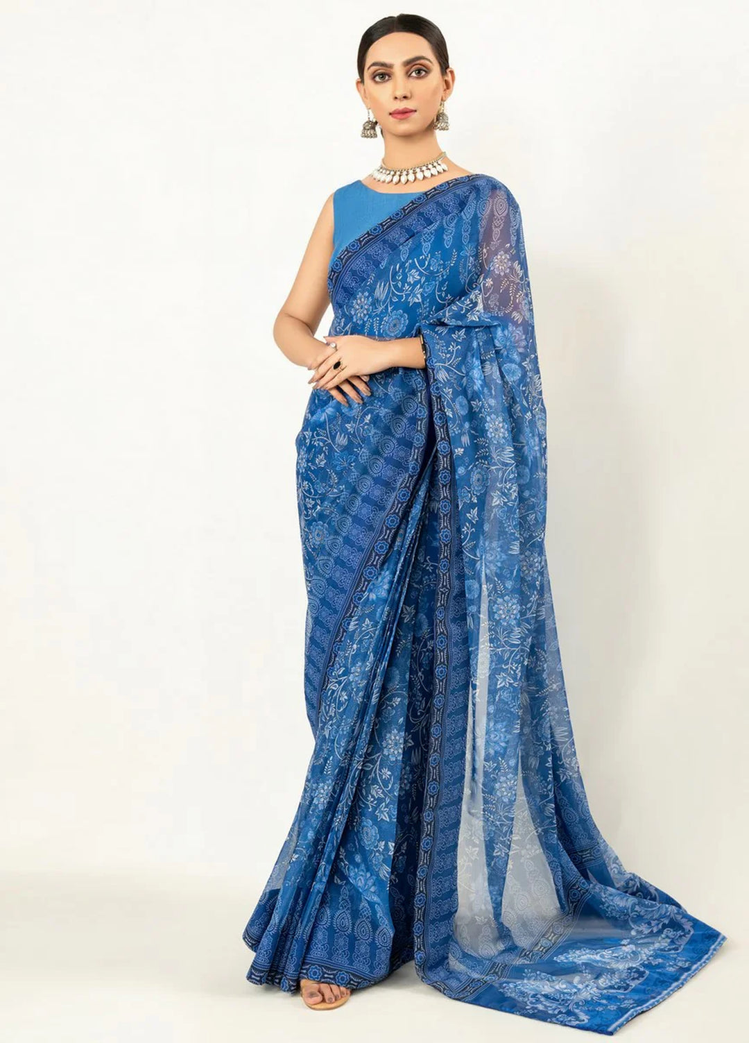 Imran Aftab RTW Printed Chiffon 3 Piece Suit IASC 05 - Festive Collection