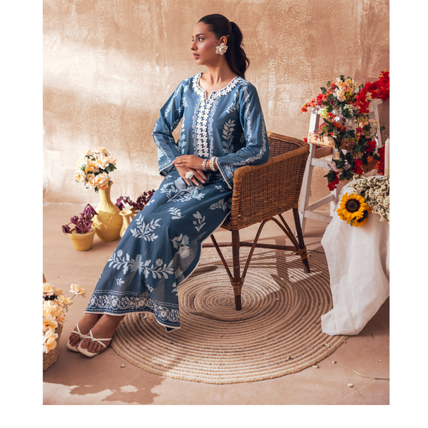 Liyana by Mashra RTW Printed Lawn 2 Piece Suit Ocean Depth Casual Collection