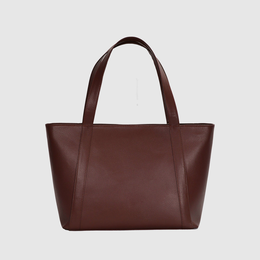 Lafanzo Unisex Leather Verla Tote Bag Chestnut - Accessories Collection