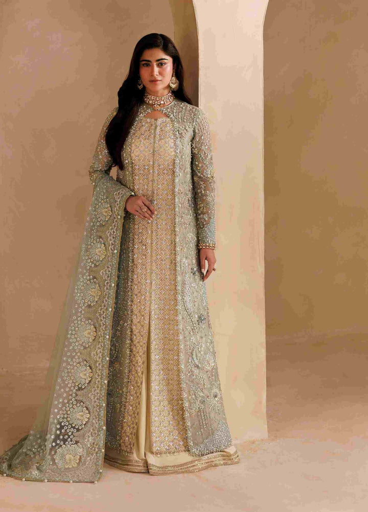 Sardinia Brides Unstitched Hand work Organza 3 Piece Suit SR26UB Elysia 1804 - Wedding Collection