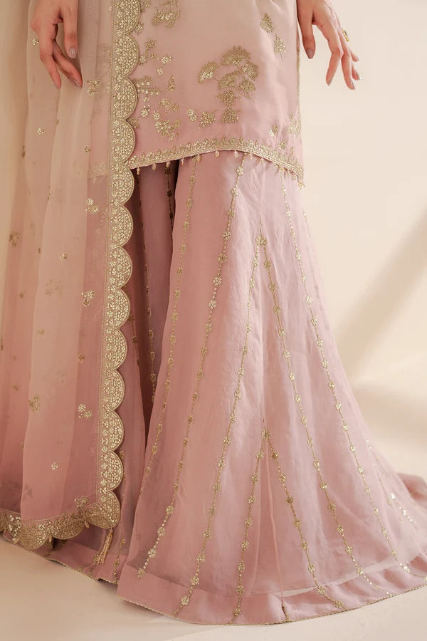 Jazmin Unstitched Chiffon Embroidered Suits 3 Piece JZ25CF JZ-UC-D3067 - Festive Collection