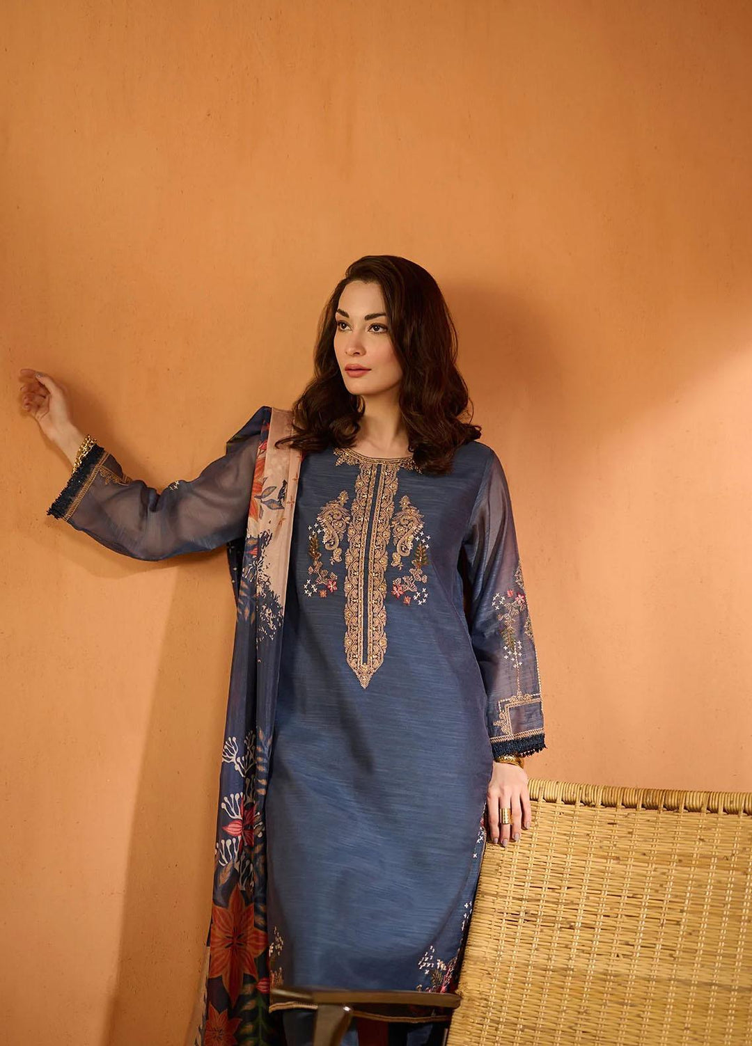 Dhanak Pret   2 Piece Suit DA-2063 NAVY BLUE
