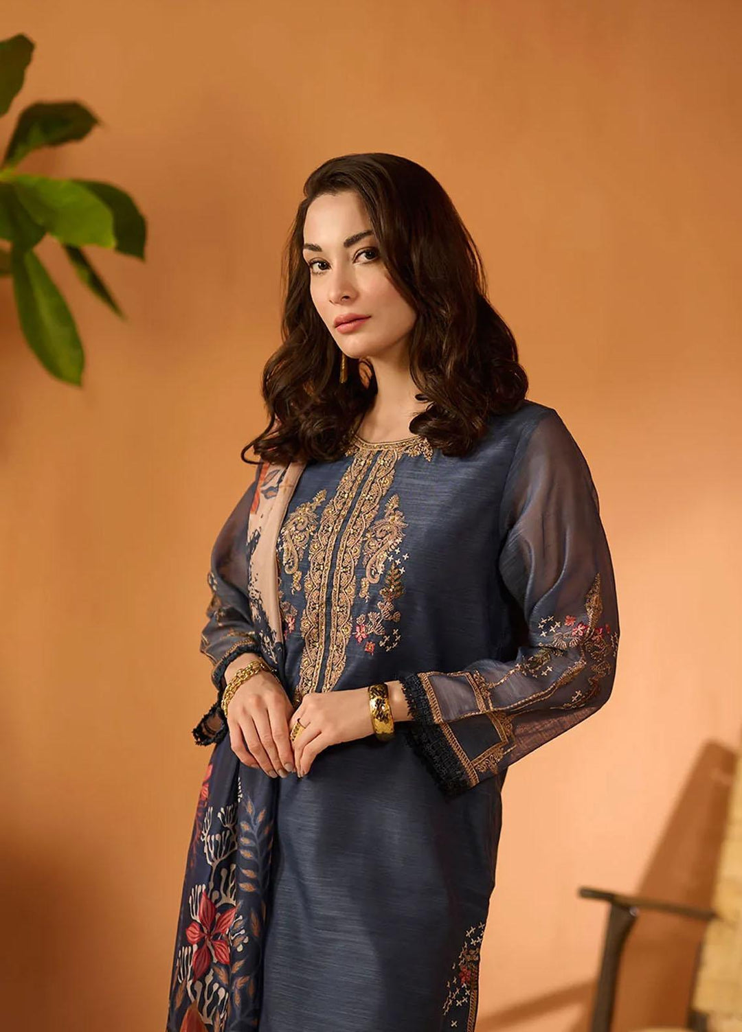Dhanak Pret   2 Piece Suit DA-2063 NAVY BLUE