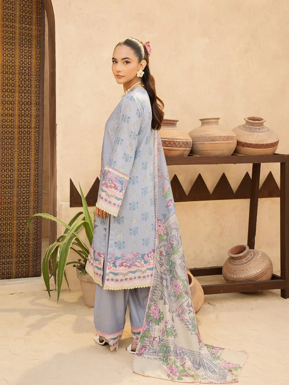Dastaan by Menaal Unstitched Printed Lawn 3 Piece Suit ML26ULS DP-06A - Festive Collection