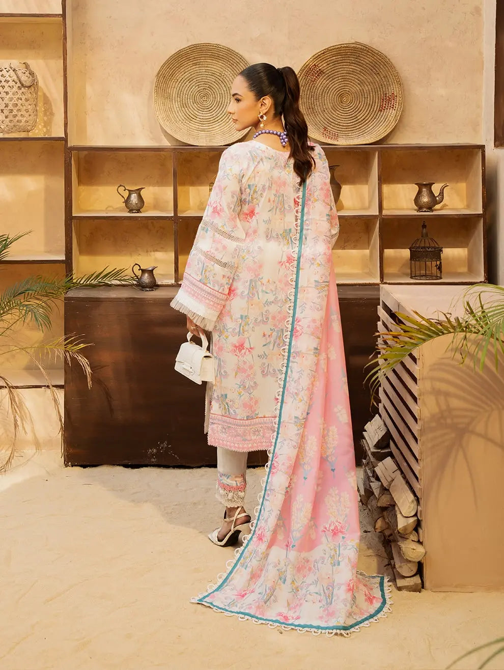 Dastaan by Menaal Unstitched Printed Lawn 3 Piece Suit ML26ULS DP-04B - Festive Collection