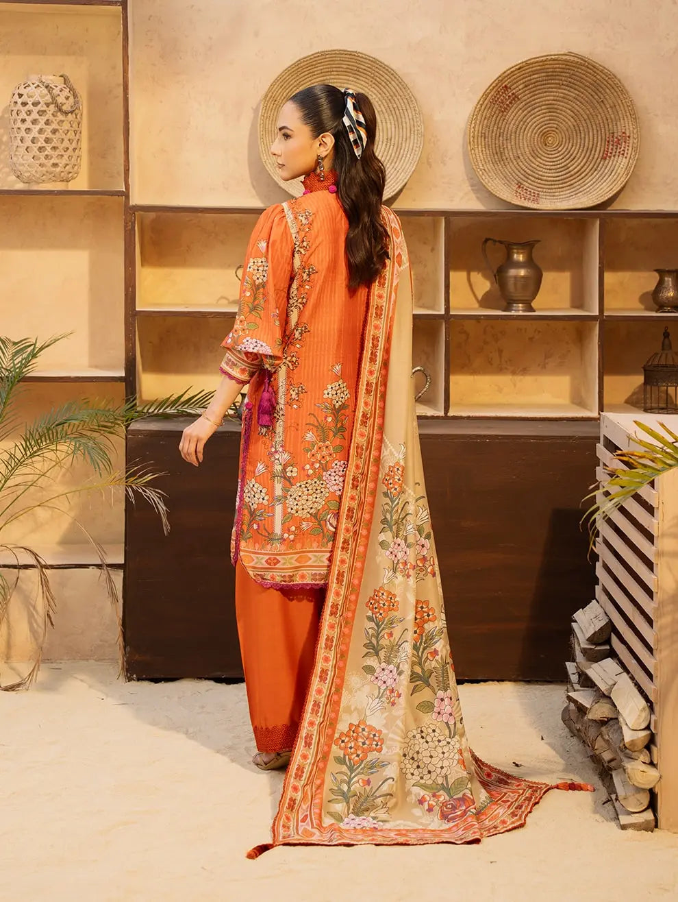 Dastaan by Menaal Unstitched Printed Lawn 3 Piece Suit ML26ULS DP-05B - Festive Collection